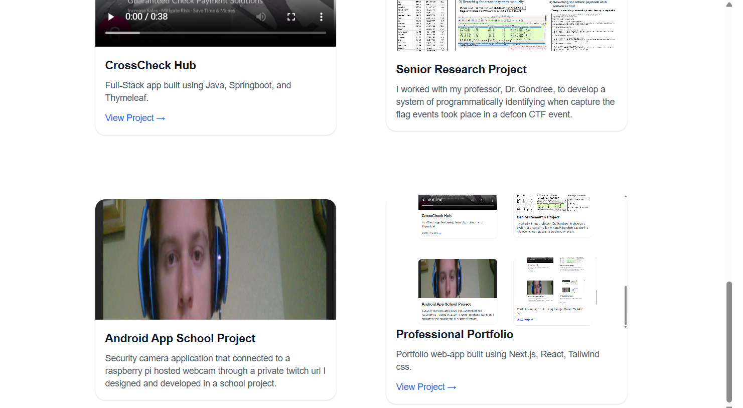 Professional Portfolio